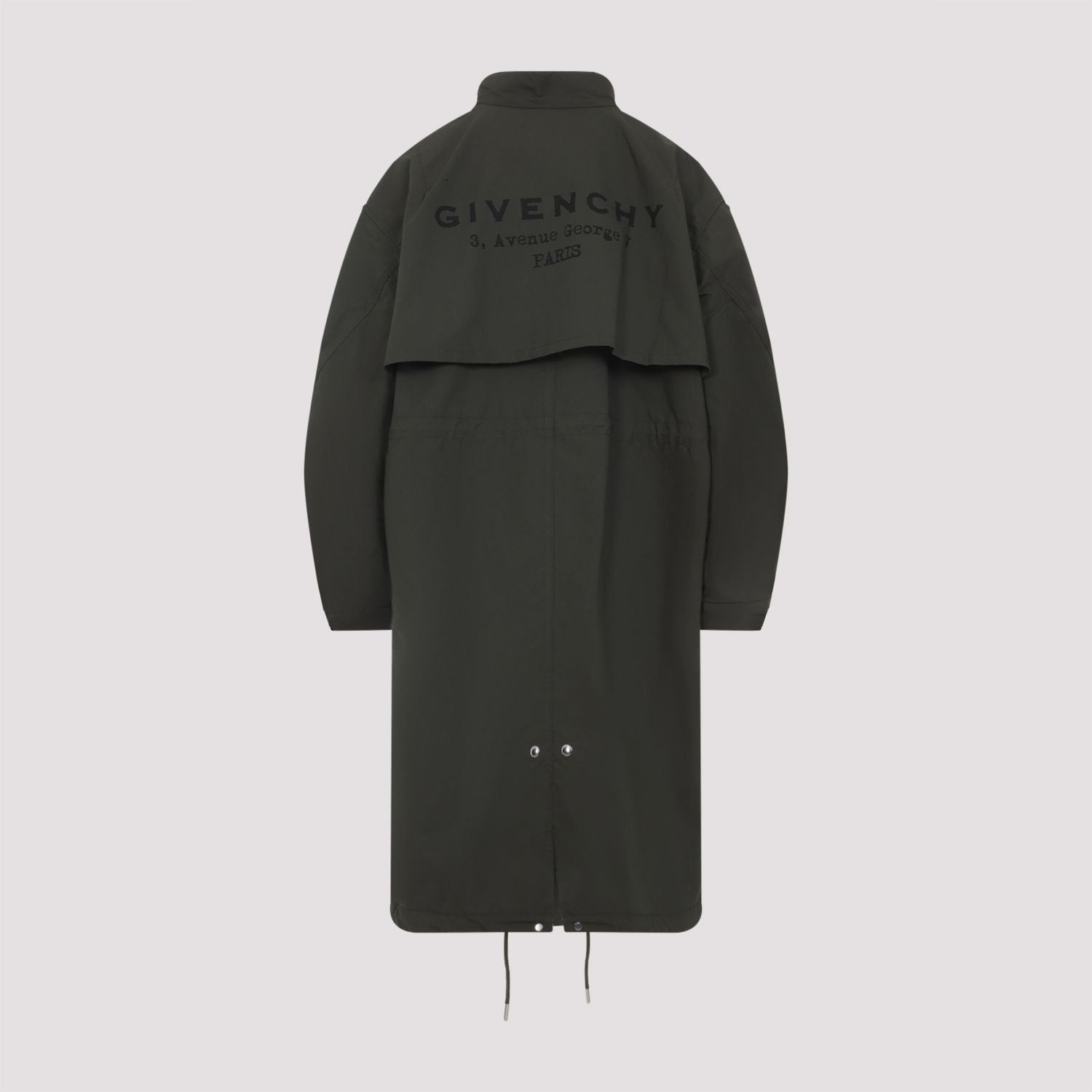 COLLARED PARKA COAT WITH DRAWSTRING Givenchy