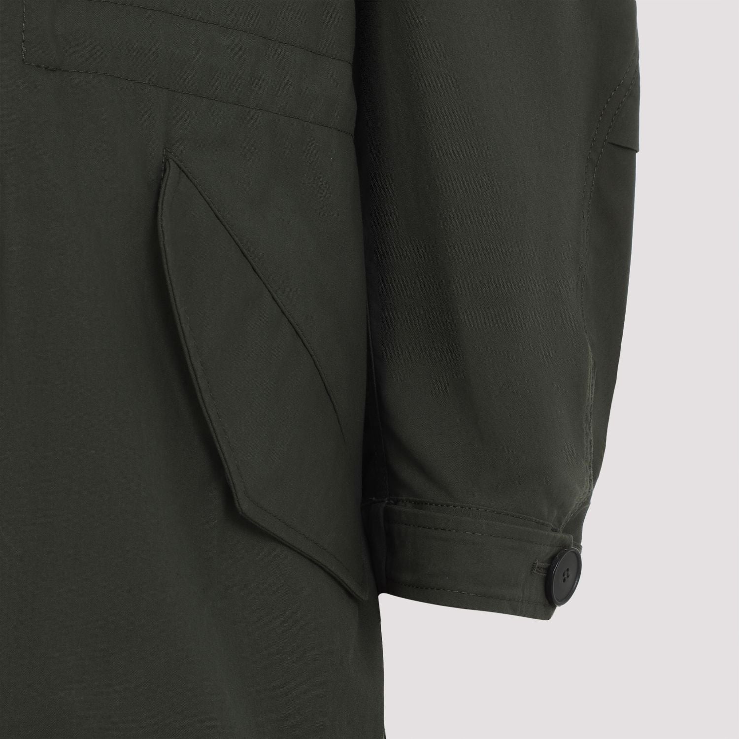 COLLARED PARKA COAT WITH DRAWSTRING Givenchy