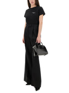 BLACK T-SHIRT WITH WHITE LOGO. Givenchy
