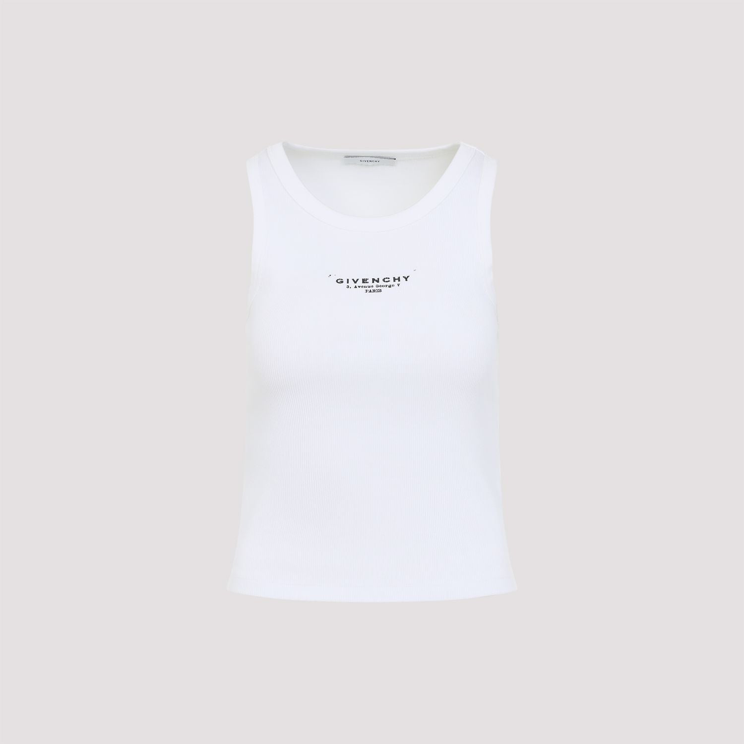 WHITE STRETCH COTTON TANK TOP Givenchy WHITE XS