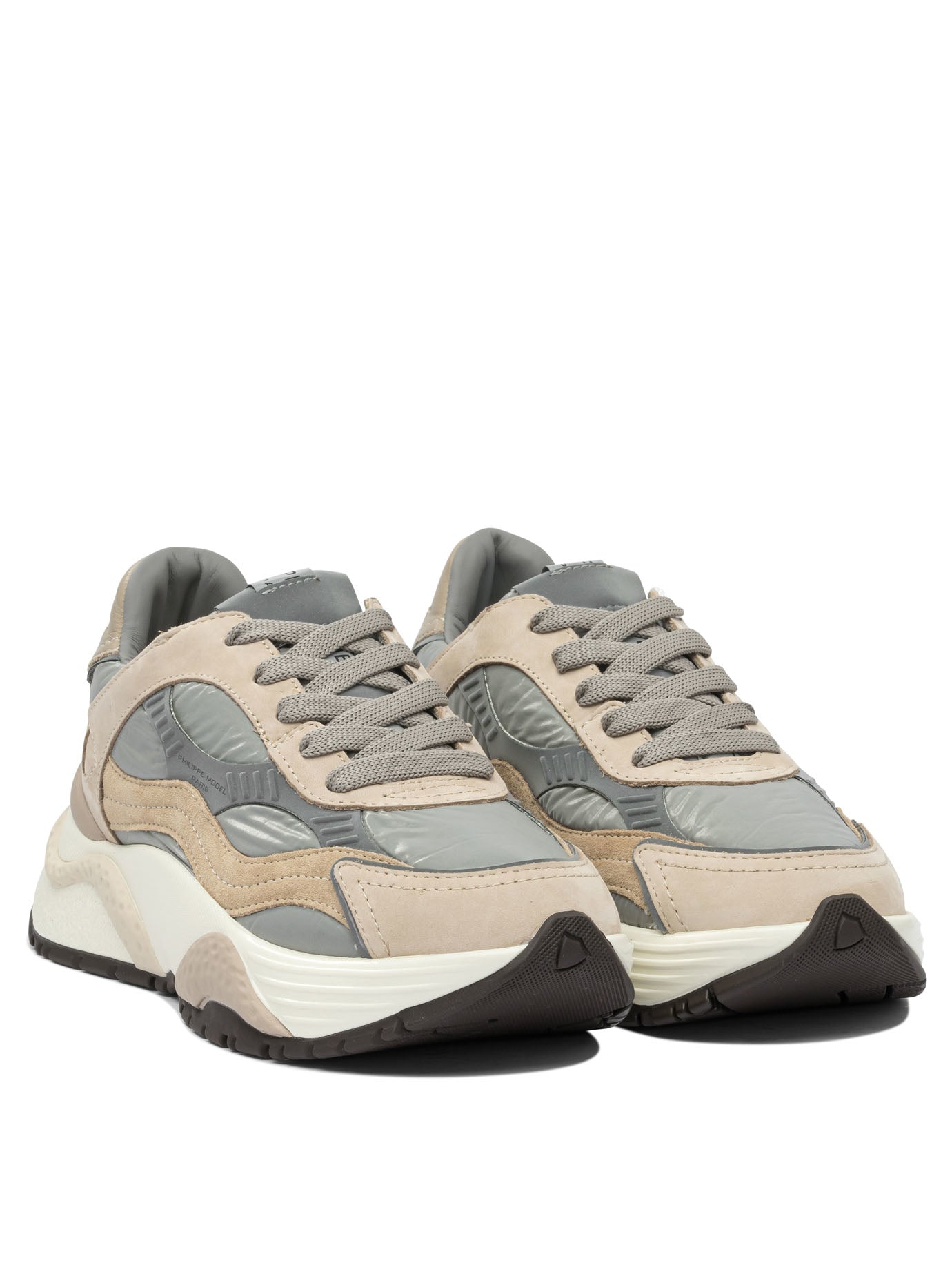 BEIGE RUBBER SNEAKERS PHILIPPE MODEL PARIS