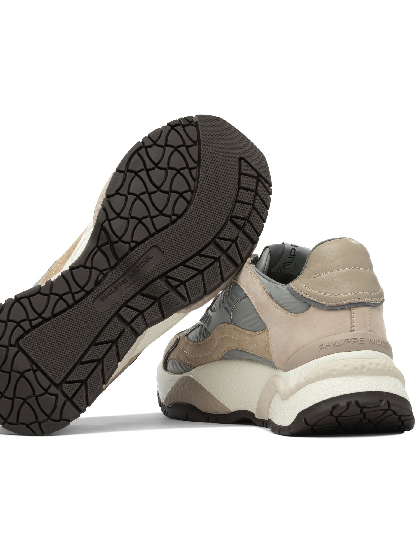 BEIGE RUBBER SNEAKERS PHILIPPE MODEL PARIS