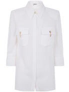 LONG SLEEVE HITH PIRCING POCKET Elisabetta Franchi WHITE 40