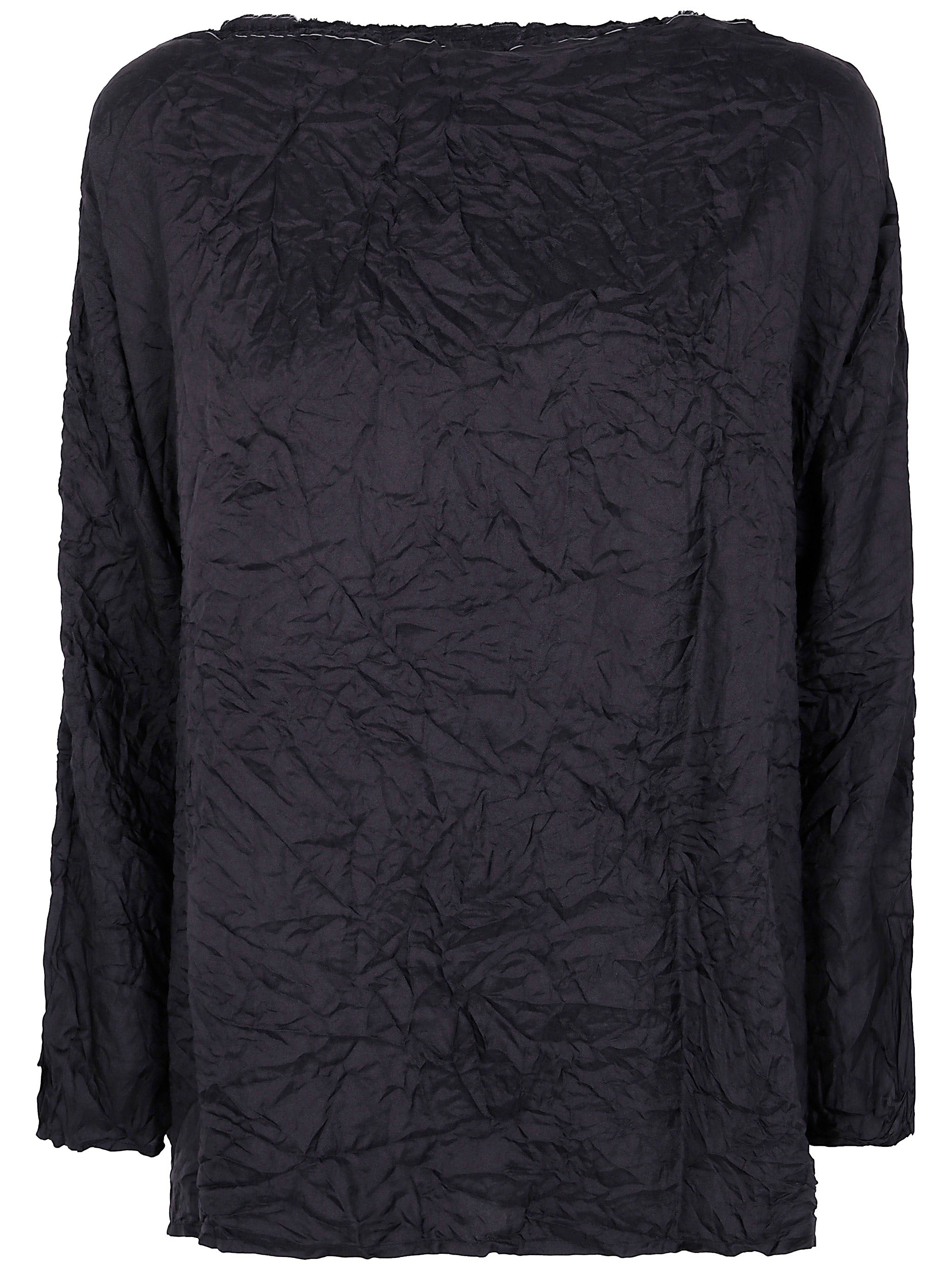 "CAMICIA LUNEDI" WASHED FANTASY SHIRT DANIELA GREGIS BLACK UNICA