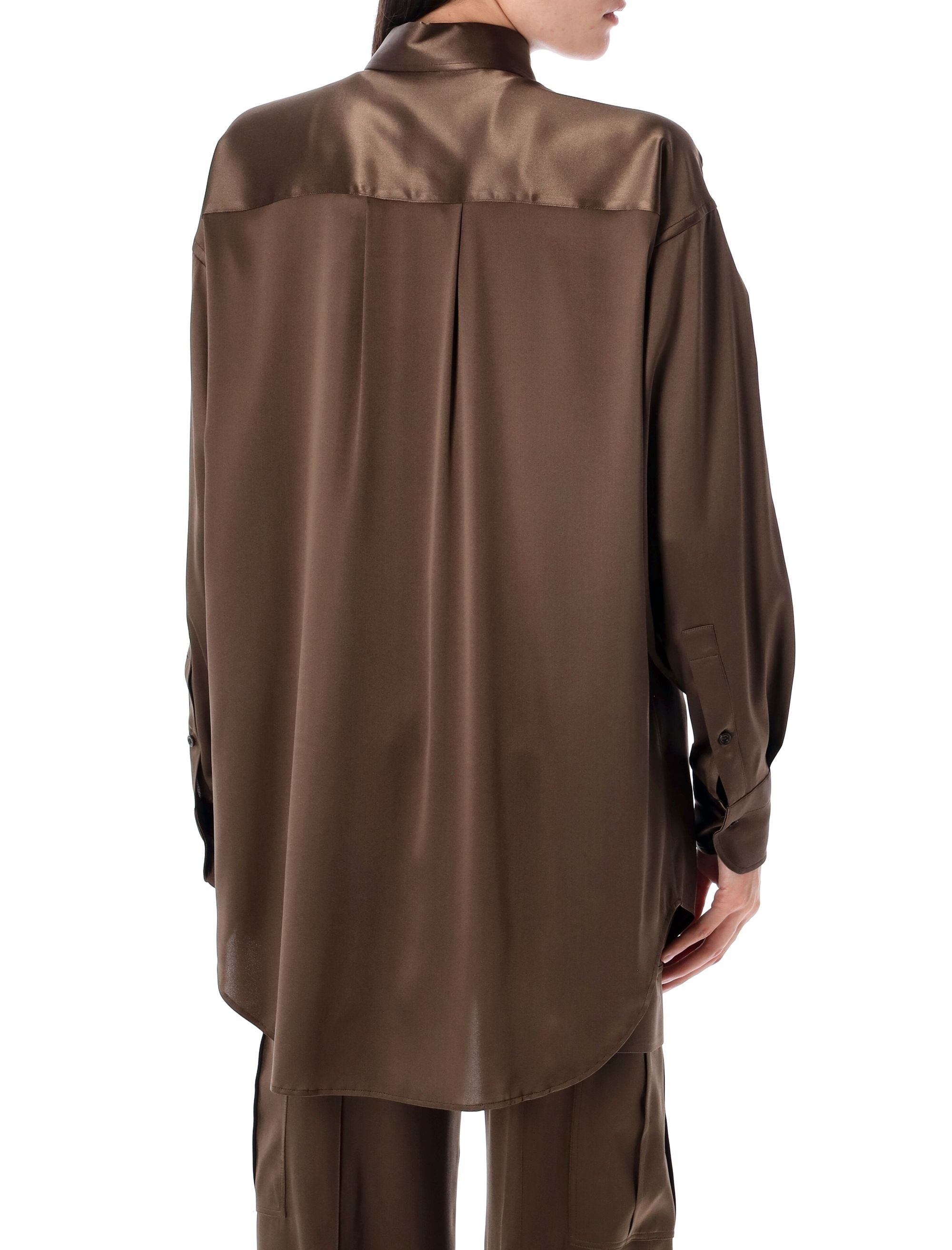 STRETCH SILK SATIN RELAXED FIT SHIRT Tom Ford