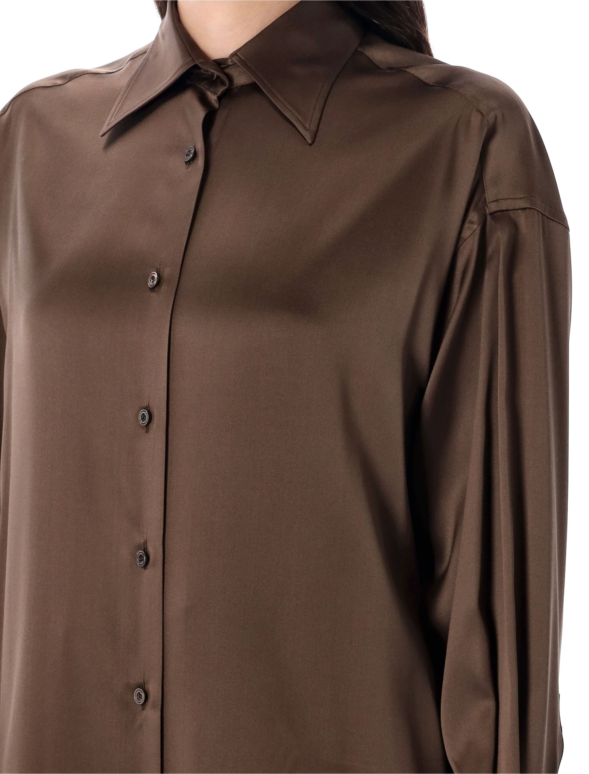 STRETCH SILK SATIN RELAXED FIT SHIRT Tom Ford