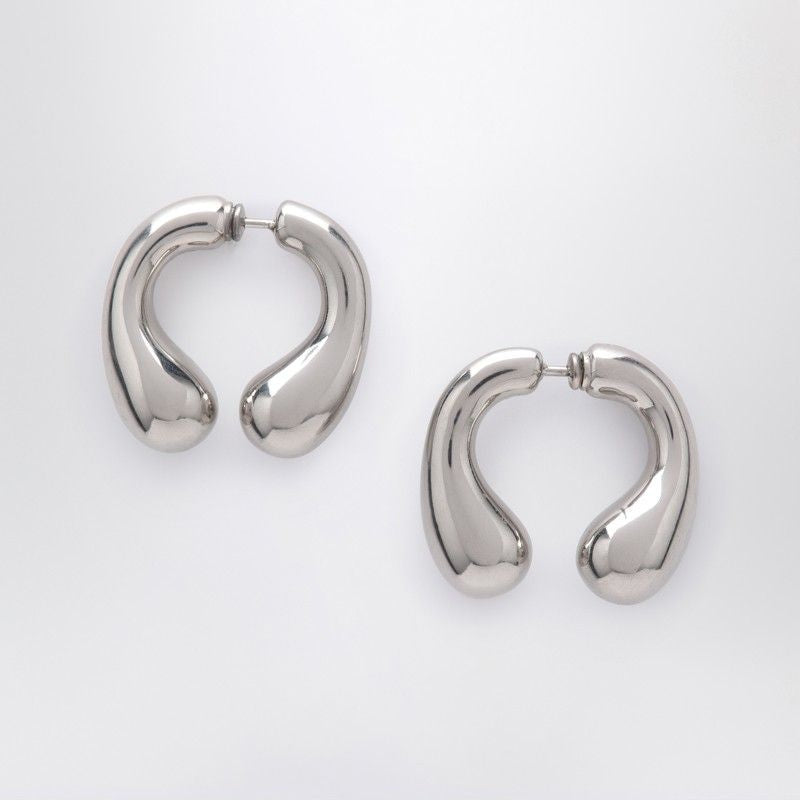 P HELIX SILVER EARRINGS PANCONESI METAL One size