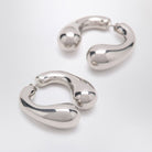 P HELIX SILVER EARRINGS PANCONESI