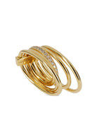 "SOLAR CRYSTAL" RING PANCONESI METALLIC S