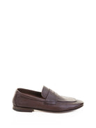 MOCCASIN IN DARK BROWN LEATHER HENDERSON T.MORO 41.5