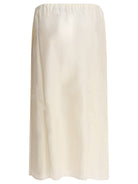 WHITE SILK SKIRT LOULOU DE SAISON