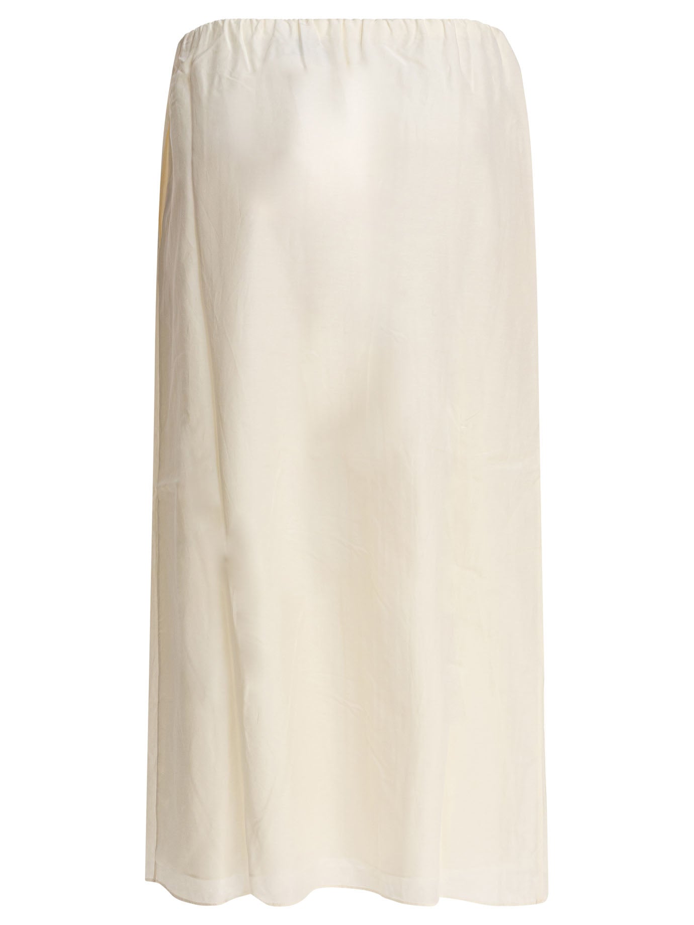 WHITE SILK SKIRT LOULOU DE SAISON