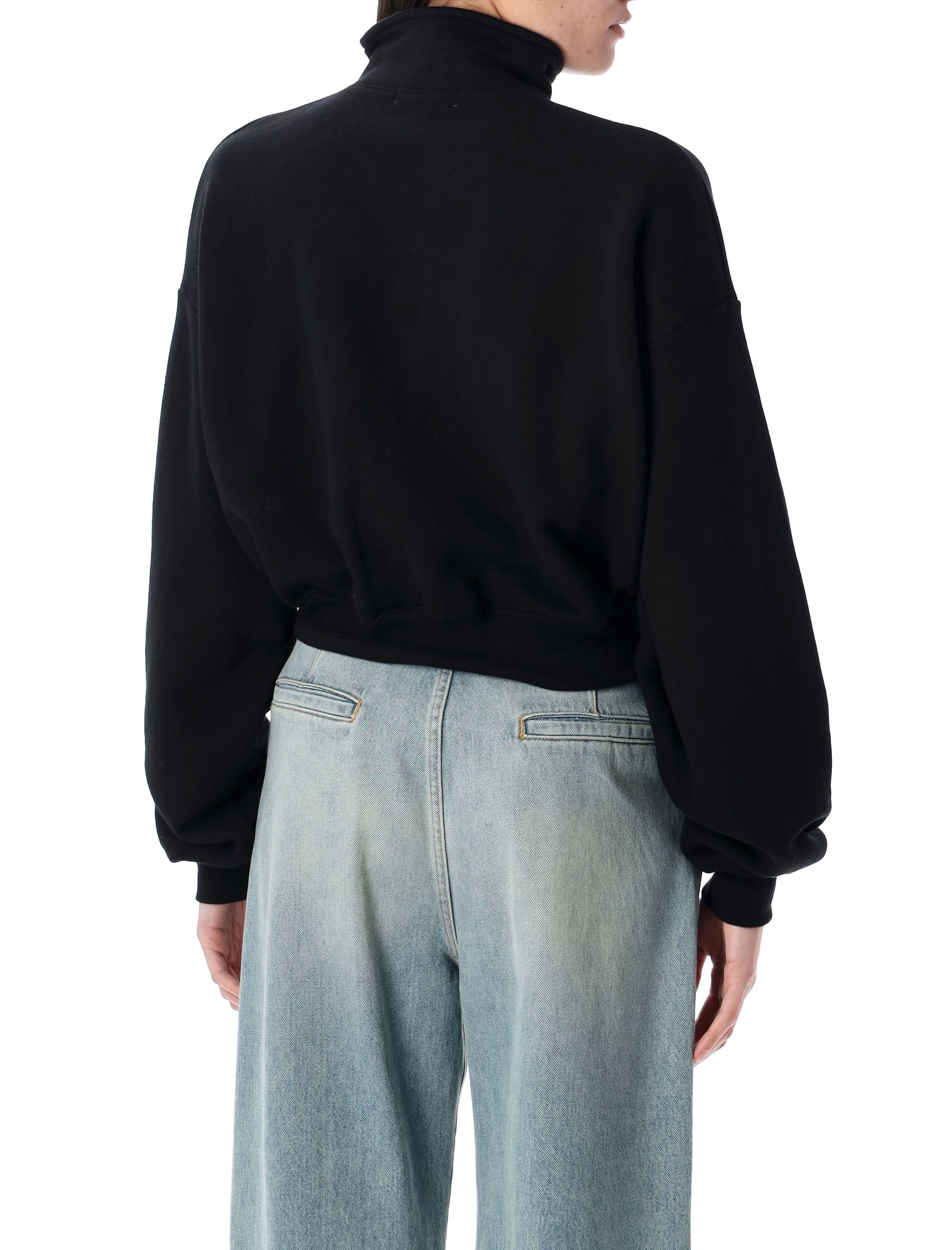HALF-ZIP CROPPED SWEATSHIRT ETERNE