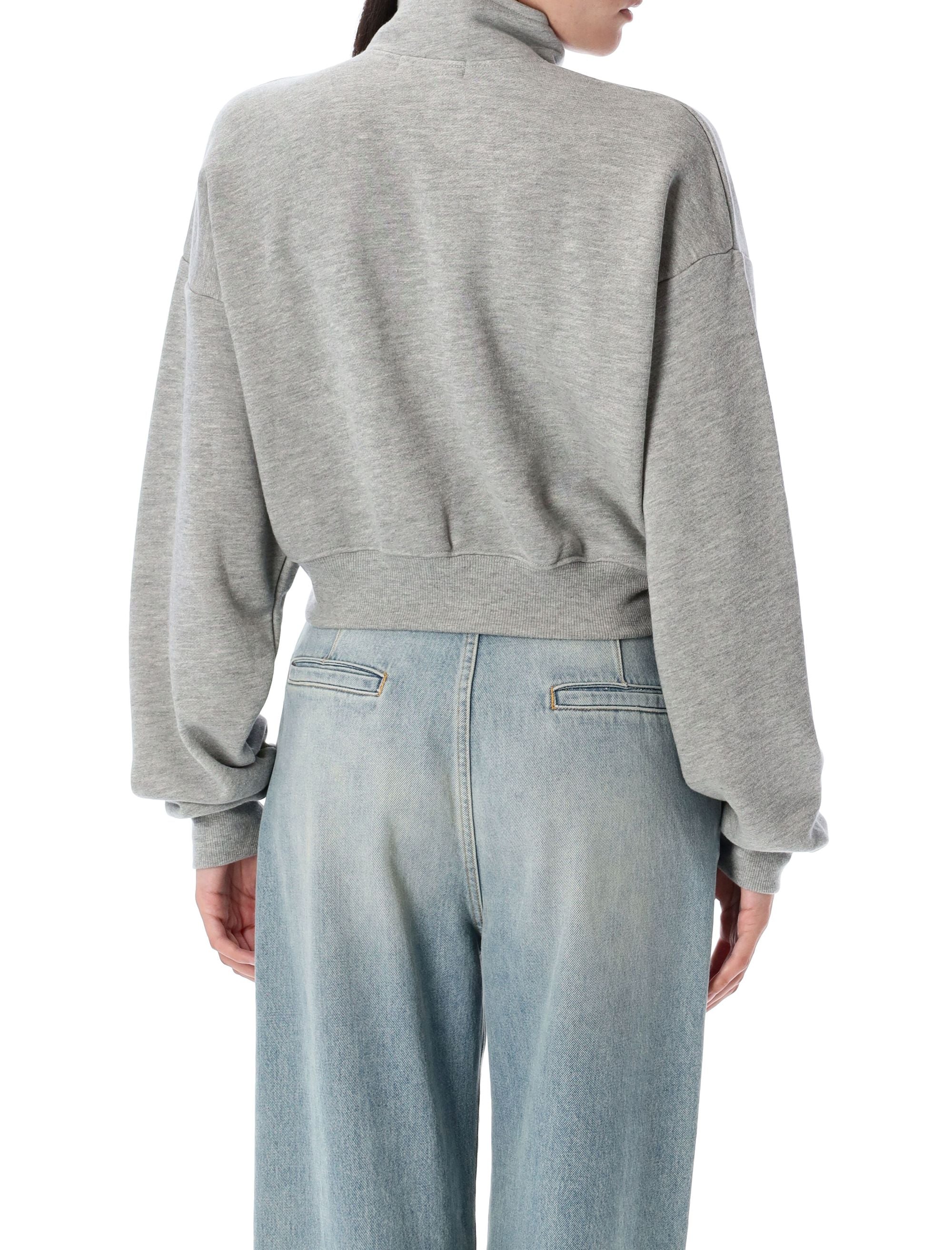 HALF-ZIP CROPPED SWEATSHIRT ETERNE