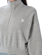 HALF-ZIP CROPPED SWEATSHIRT ETERNE
