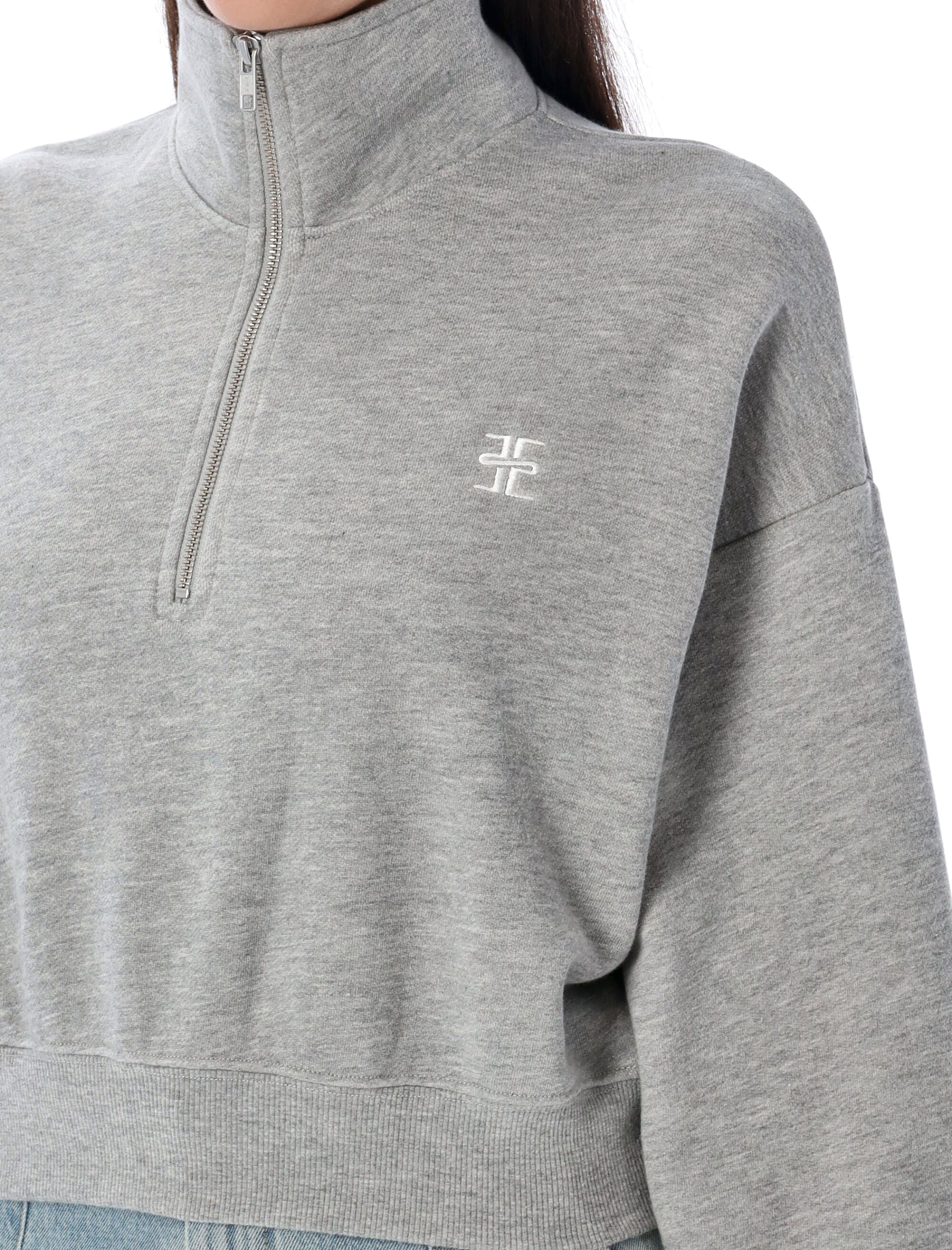 HALF-ZIP CROPPED SWEATSHIRT ETERNE