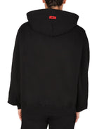 SWEATSHIRT WITH RUBBER LOGO GCDS