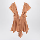 RUFFLED SILK TOP Chloé Pink 36