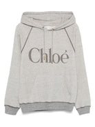 LOGO CLASSIC HOODIE Chloé GREY XS