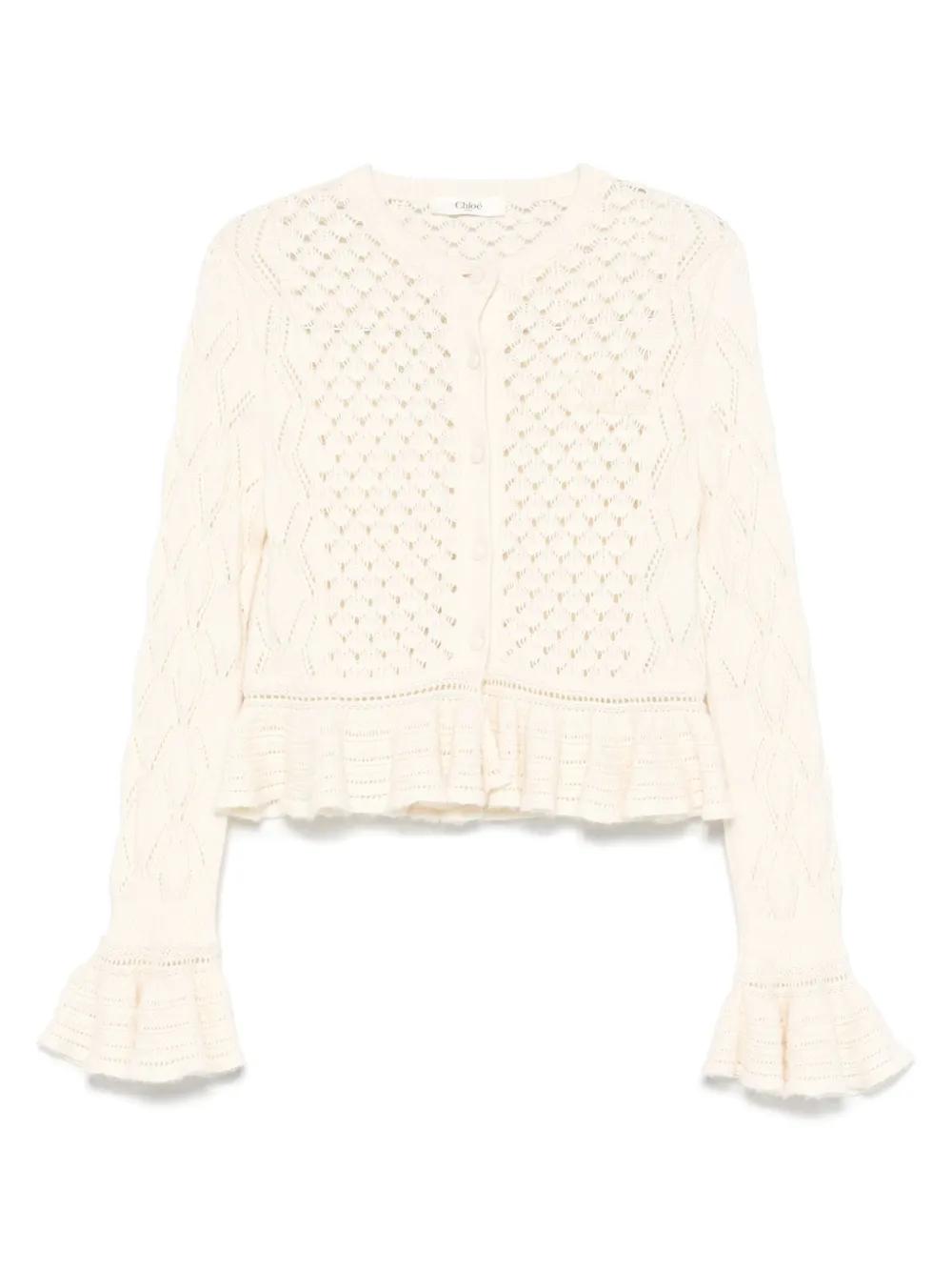 POINTELLE CARDIGAN Chloé ICONIC MILK S