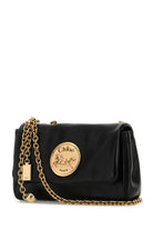 BLACK LEATHER HERITAGE SHOULDER BAG Chloé