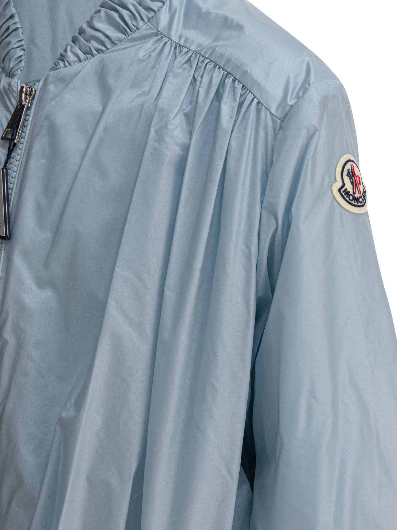 LIGHT BLUE POLYAMIDE JACKET MONCLER KIDS
