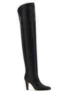 BLACK LEATHER EVE BOOTS Chloé