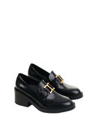 BLACK LEATHER SANDAL Chloé