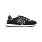 BLACK LEATHER FLAT SHOES Dolce & Gabbana BLACK 38