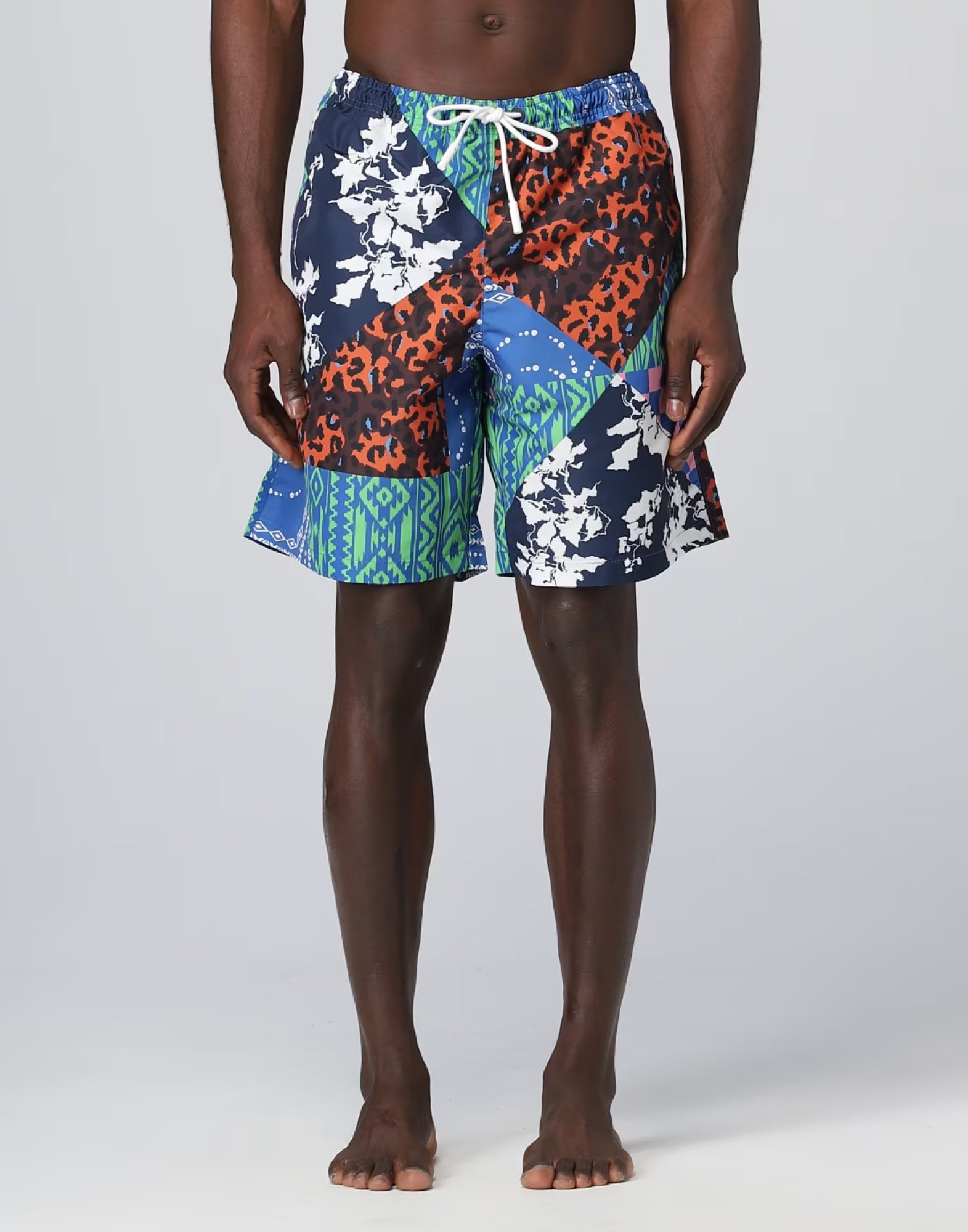 MIX&MATCH PATCHWORK SWIM SHORTS Marcelo Burlon