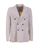 CIRCOLO 1901 DOUBLE BREASTED COCONUT OXFORD JACKET CIRCOLO 1901 COCONUT 48