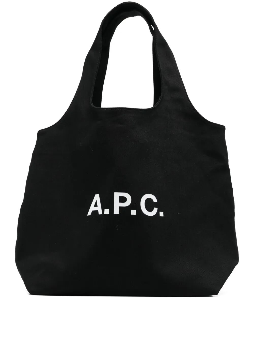 NINON CANVAS TOTE BAG A.P.C. BLACK UNICA