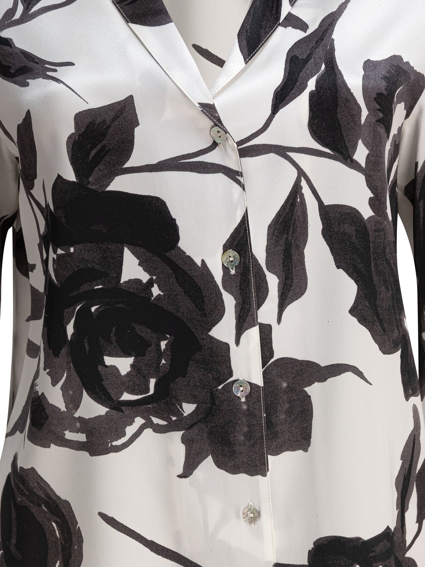 WHITE SILK SHIRT SLEEP NO MORE