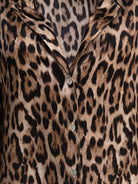 BROWN SILK SHIRT SLEEP NO MORE
