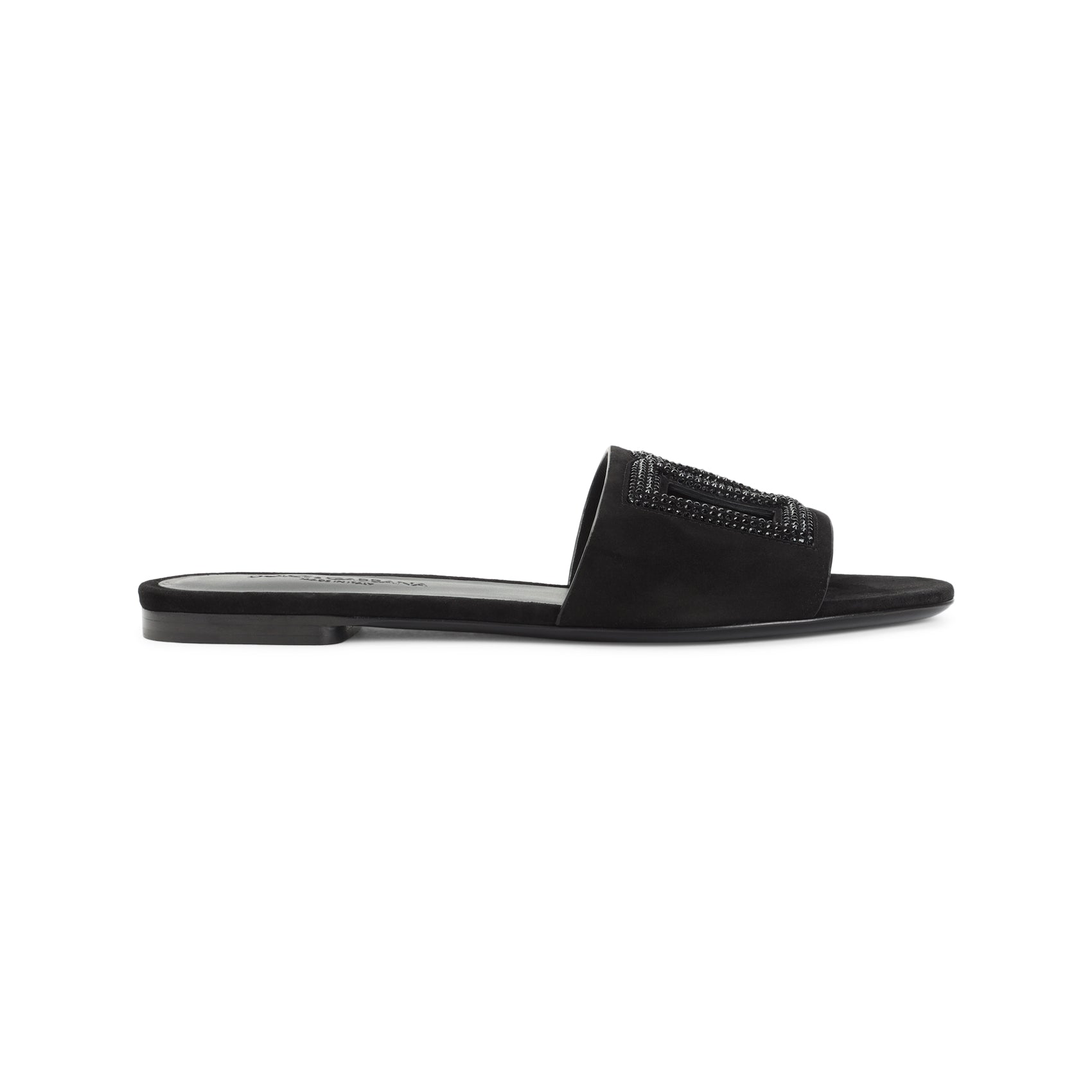 EMBELLISHED LOGO SANDALS Dolce & Gabbana NERO 35_5