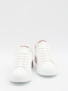 WHITE LEATHER PORTOFINO SNEAKERS Dolce & Gabbana