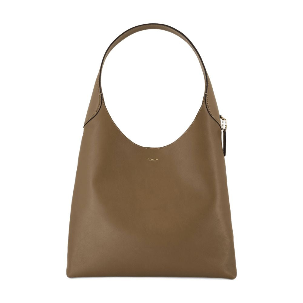 BROOKLYN 39 LEATHER HOBO BAG Coach DOVE GREY UNI