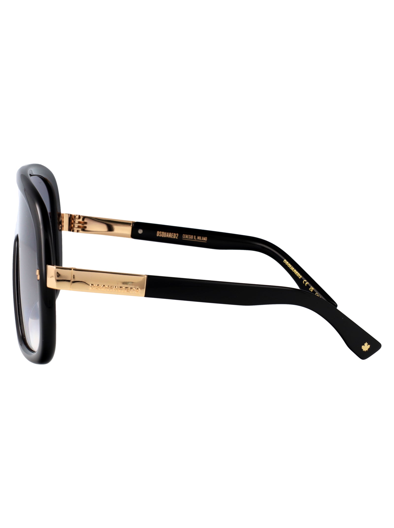 BLACK INJECTATE SUNGLASSES DSQUARED2