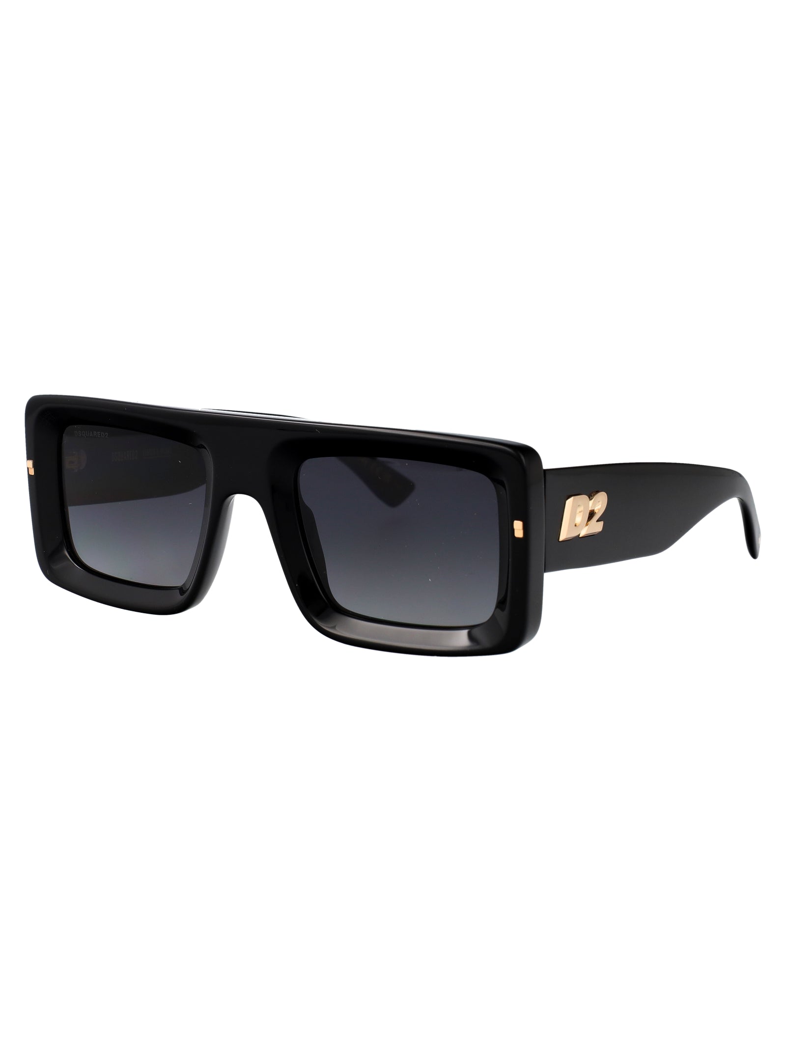 BLACK ACETATE SUNGLASSES DSQUARED2