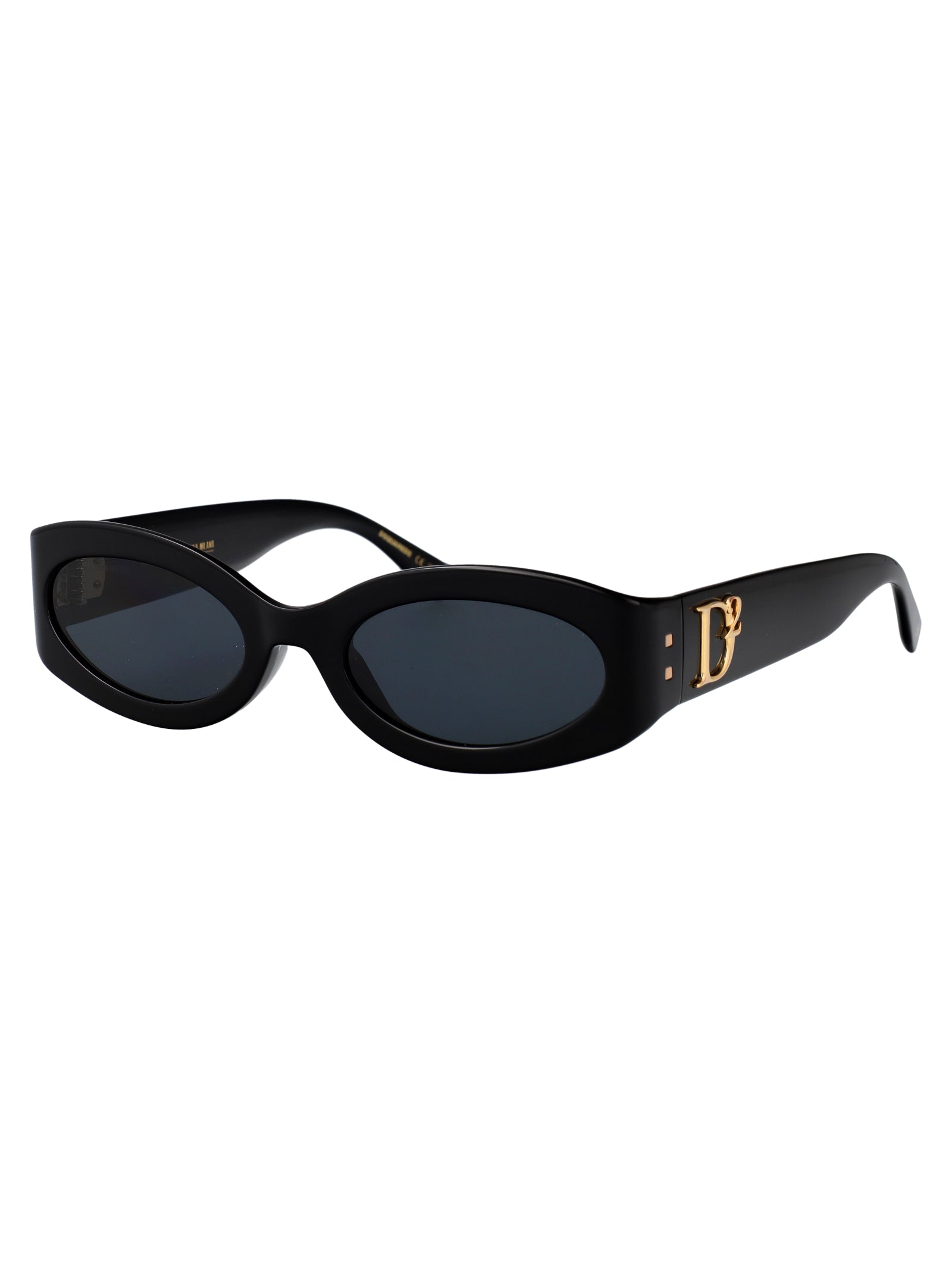 BLACK ACETATE SUNGLASSES DSQUARED2