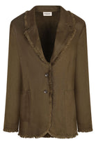 BEACH LINEN JACKET PAROSH green S