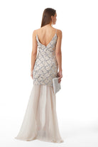 Lord & Taylor Heritage sequin maxi dress, back detail with spaghetti straps