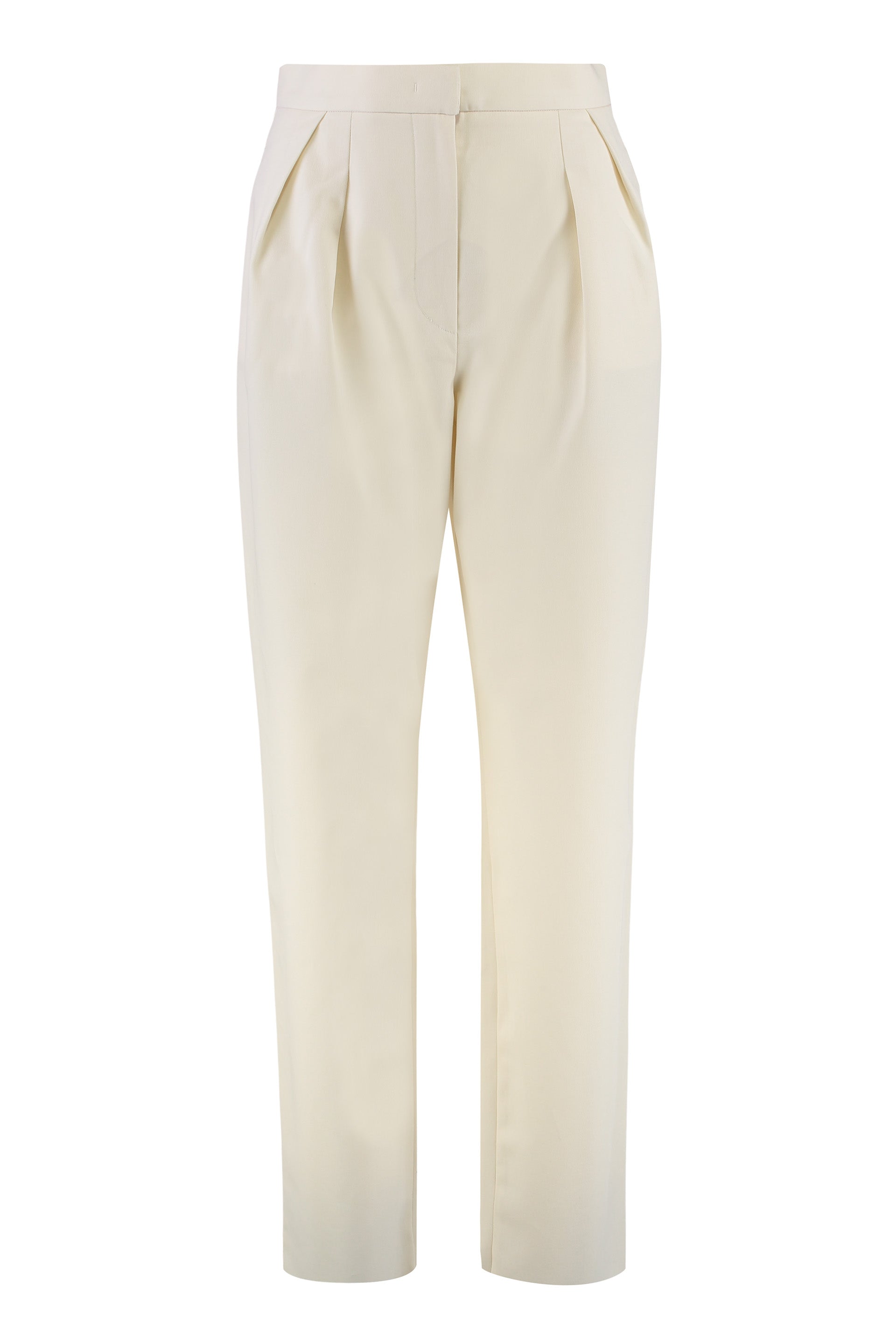 DEDE CARROT-FIT COTTON TROUSERS Max Mara White 38