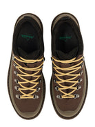 BROWN POLYESTER COW LEATHER BOOTS DIEMME