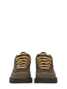 BROWN POLYESTER COW LEATHER BOOTS DIEMME