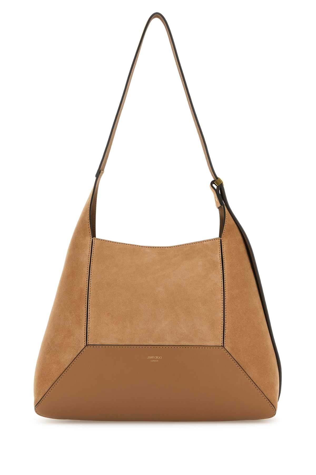 CAMEL SUEDE MEDIUM DIAMOND SHOULDER BAG Jimmy Choo CAMEL TU