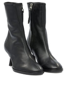 BLACK LEATHER ANKLE BOOTS Aeyde