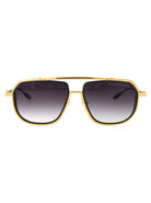 YELLOW GOLD - BLACK IRON W/GREY TO CLEAR GRADIENT METAL SUNGLASSES Dita Eyewear YELLOW GOLD - BLACK IRON W/GREY TO CLEAR 59