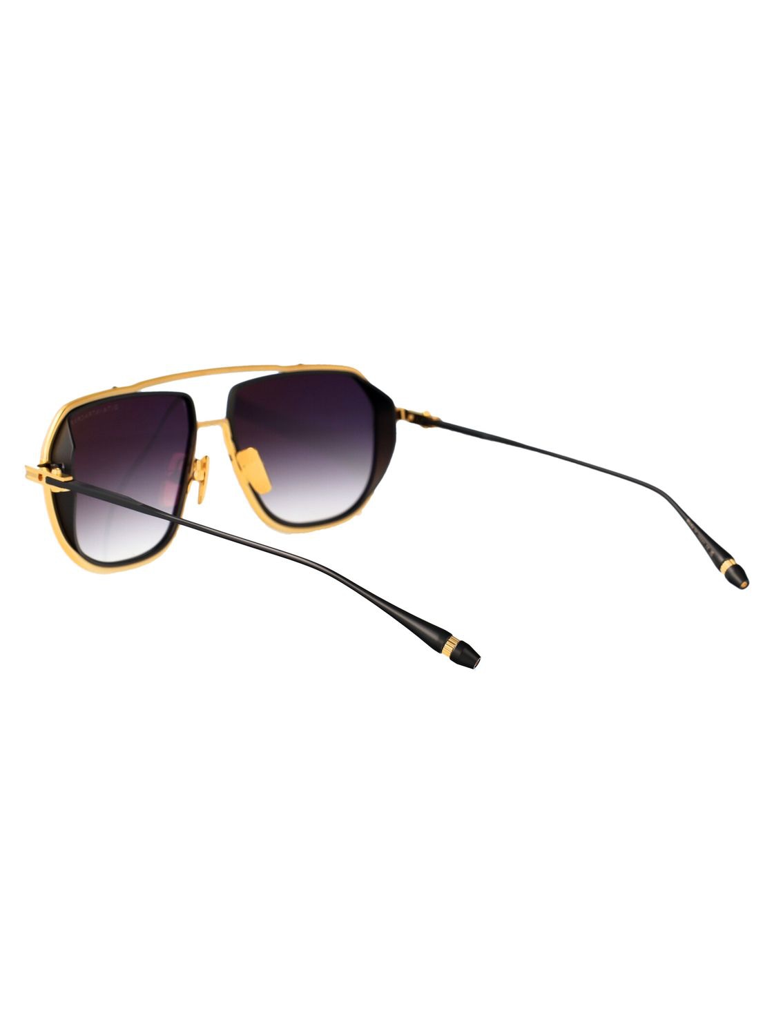 YELLOW GOLD - BLACK IRON W/GREY TO CLEAR GRADIENT METAL SUNGLASSES Dita Eyewear