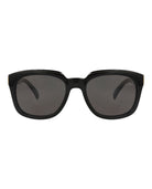 Black square-frame sunglasses in recycled acetate by Dunhill, front view